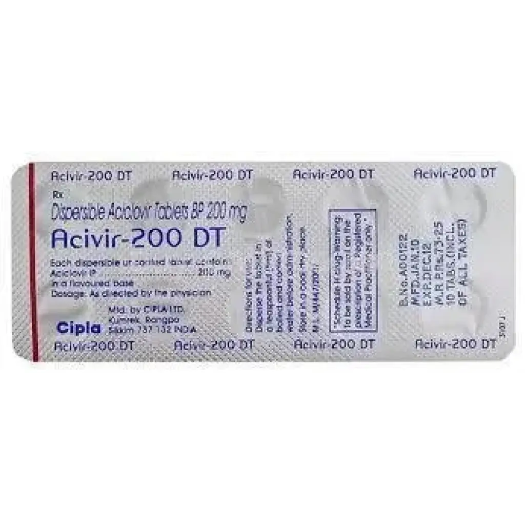Acivir DT 200 mg