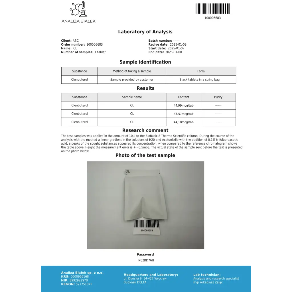 Clenbuterol 40mcg