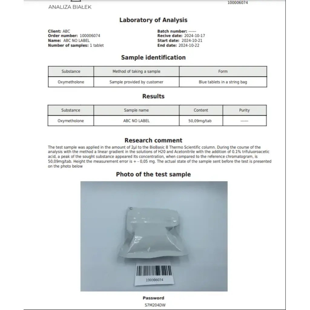 Oxymetholone 50mg